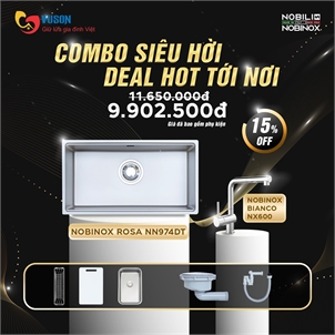 Combo Nobinox Rosa-Bianco Inox AISI 304 Cao Cấp